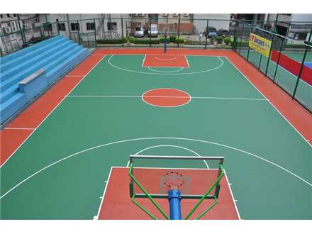 籃球場地施工004